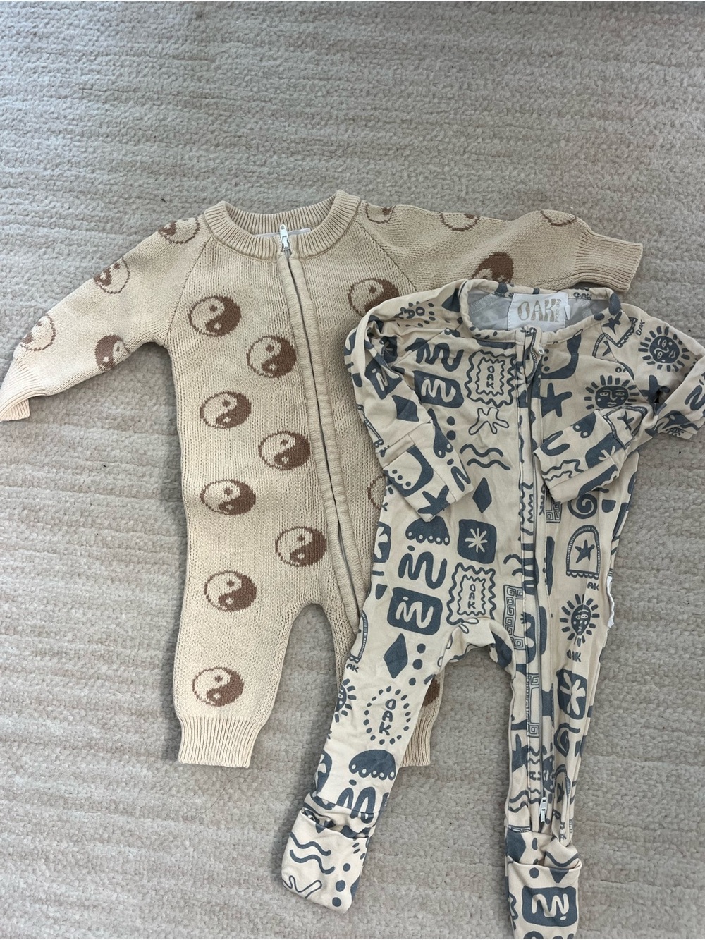 Oak the Label 100% organic cotton newborn onesies - Set of 2